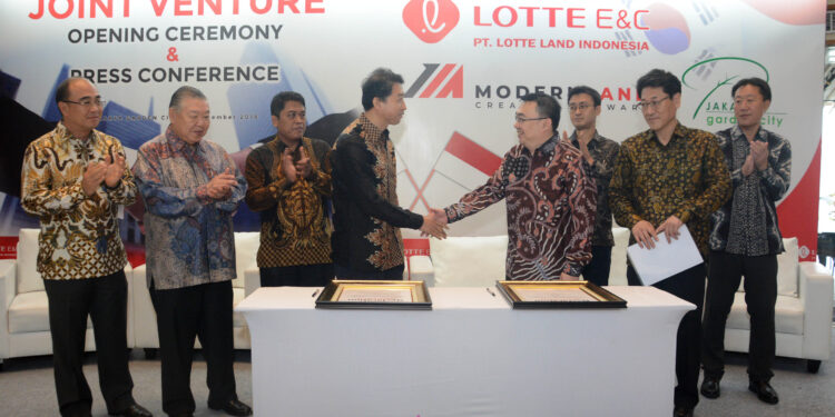 Joint Venture dengan Modernland Realty, Lotte E&C Sepakat Bangun Mixed Use Rp5,4 Triliun