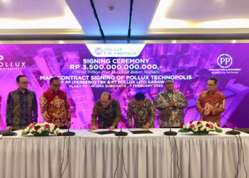 PT PP Cetak Rekor Usai Menangkan Kontrak Rp3,5 Triliun Bangun Pollux Technopolis