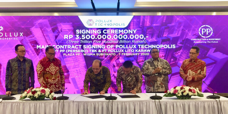 PT PP Cetak Rekor Usai Menangkan Kontrak Rp3,5 Triliun Bangun Pollux Technopolis