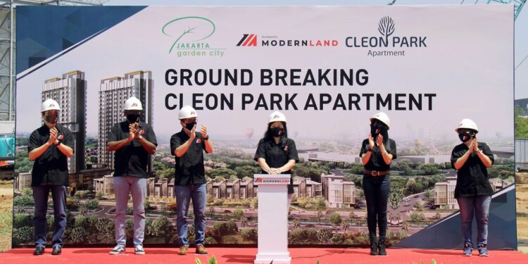 Mulai Konstruksi Bangunan, Modernland Gelar Prosesi Ground Breaking Cleon Park Apartment di Jakarta Garden City