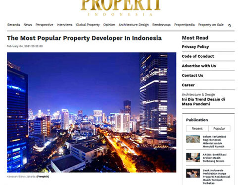Pertama di Indonesia, Properti Indonesia Petakan  10 Developer Paling Populer di Indonesia versi Social Media dan Media Online