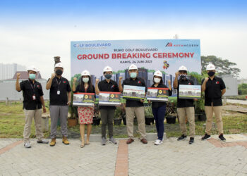 PT Modernland Realty Tbk. Ground Breaking Ruko Golf Boulevard Commercial Park  di Kota Modern