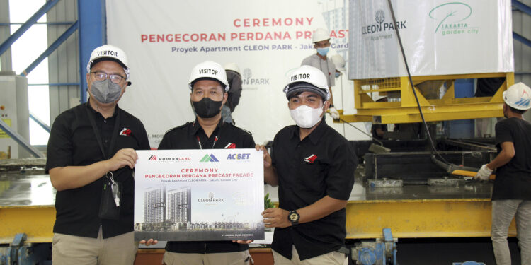 Pembangunan Dipercepat,  Cleon Park Apartment di JGC Gunakan Precast Facade M Panel
