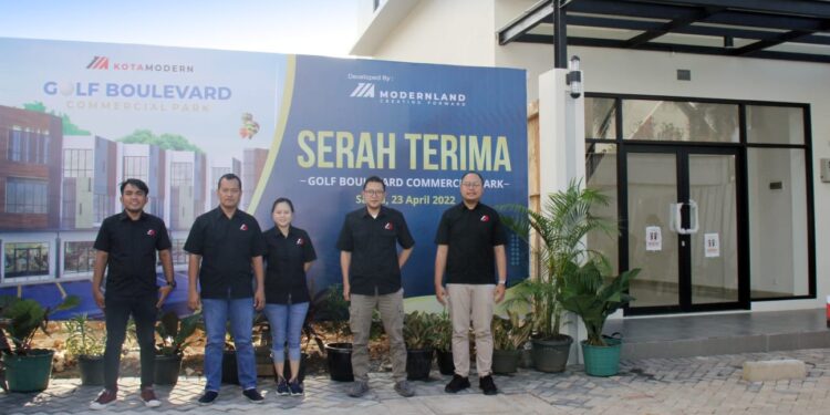 PT Modernland Realty Tbk. Secara Bertahap Mulai Serah Terimakan Ruko Golf Boulevard Commercial Park di Kota Modern