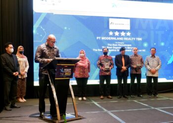 PT Modernland Realty Tbk. Raih 3 Penghargaan dalam Human Capital on Resilience Excellence Award 2022