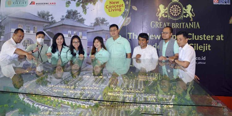 Laku Terjual 1500 Unit, Modernland Cilejit Gandeng Winfield & Exceed Realty Rilis Super Cluster Great Britania