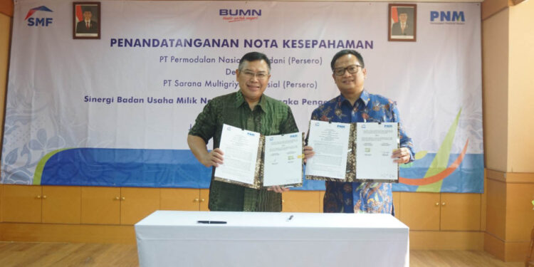 Sinergi BUMN, PNM dan SMF  Hadirkan Pembiayaan Perumahan Layak dan Terjangkau  untuk Karyawan dan Mitra Binaan
