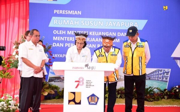 Diresmikan Menkeu, Kementerian PUPR Rampungkan Rusun Negara ASN Kemenkeu di Jayapura