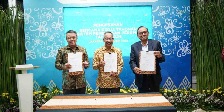Perkuat Komitmen Penyediaan Hunian Masyarakat, Perumnas Menandatangani Rencana Kerja Tahunan Ekosistem Pembiayaan Perumahan Tahun 2024