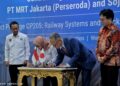 PT MRT Jakarta (Perseroda) dan Sojitz Corporation Sepakati Perjanjian Perancangan dan Pembangunan CP205 Fase 2A