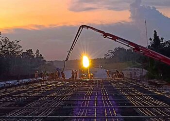 SIG Pasok Beton Siap Pakai Untuk Pembangunan Jalan Tol Bayung Lencir – Tempino