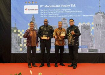 Modernland Realty Raih 4 Penghargaan dalam Human Capital on Resilience Excellence Award 2024