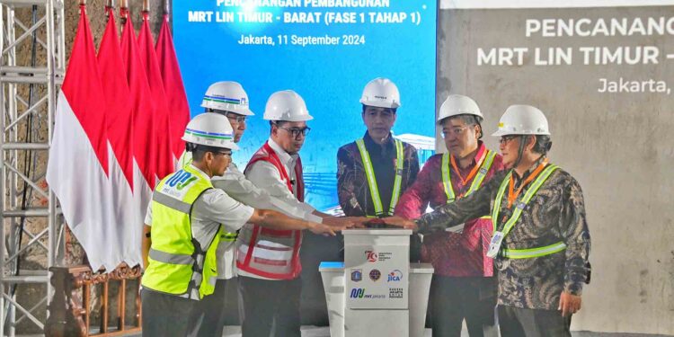 Presiden Joko Widodo Canangkan Pembangunan MRT Lin Timur-Barat