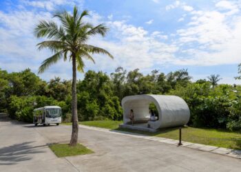 Dorong Inovasi Infrastruktur Ramah Lingkungan, Nuanu Luncurkan Halte Bus Cetak 3D Pertama di Bali