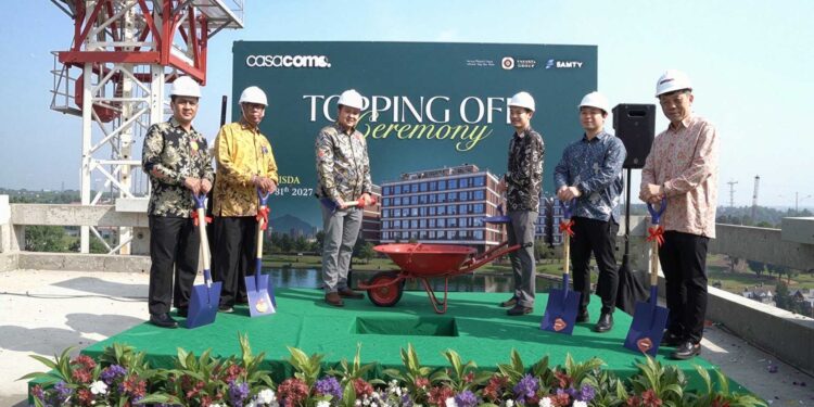 Casacomo Masuki Tahapan Topping Off, Vasanta Group Resmikan Marketing Gallery di Shila at Sawangan