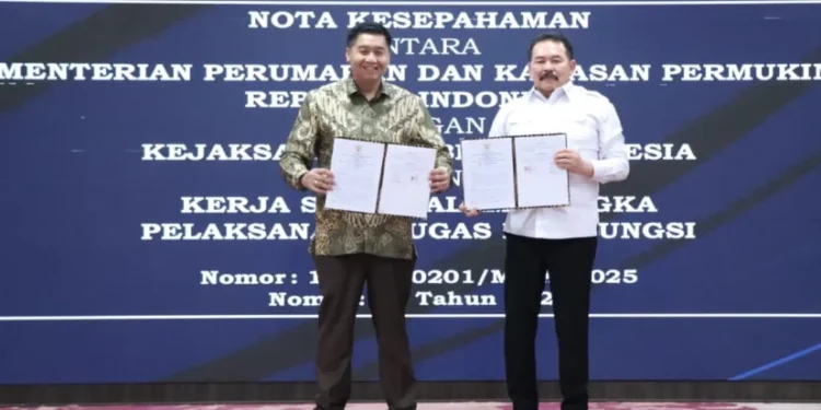Kementerian PKP dan Kejaksaan Agung Perkuat Komitmen Tata Kelola Bersih Melalui MoU