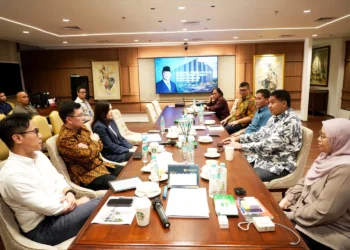 Diskusi antara Kementerian PKP dan Lippo Group terkait rencana pembangunan rusun subsidi di kawasan Meikarta, di Jakarta, Kamis (19/2/).